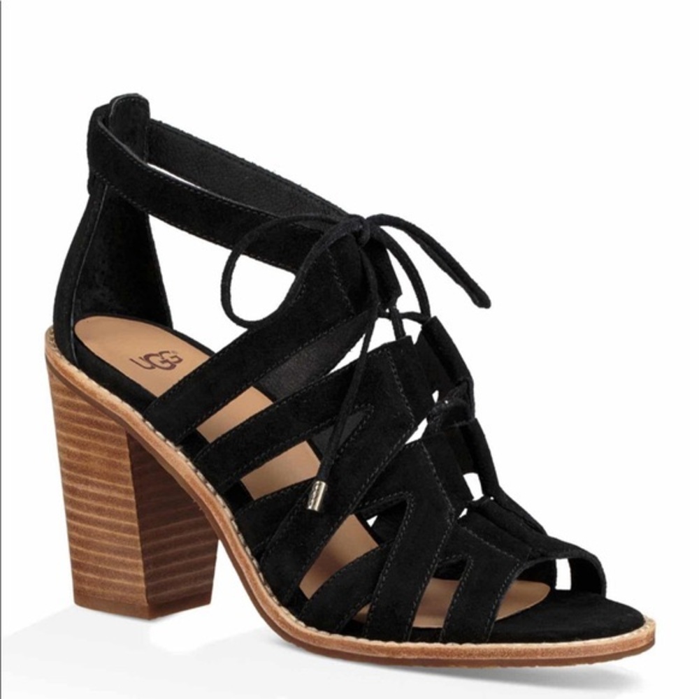 ⭐️- UGG Harris Strappy Gladiator Sandals in Black Sz 8